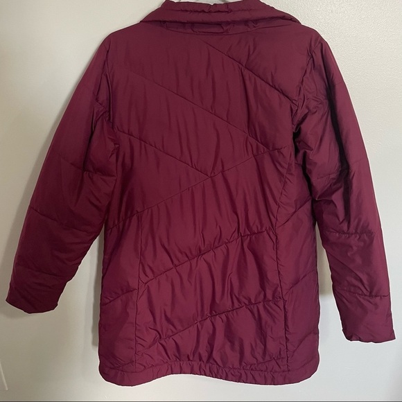 Columbia Eggplant Purple Snow Eclipse Mid Jacket Winter Fall Coat Size M - Picture 2 of 7